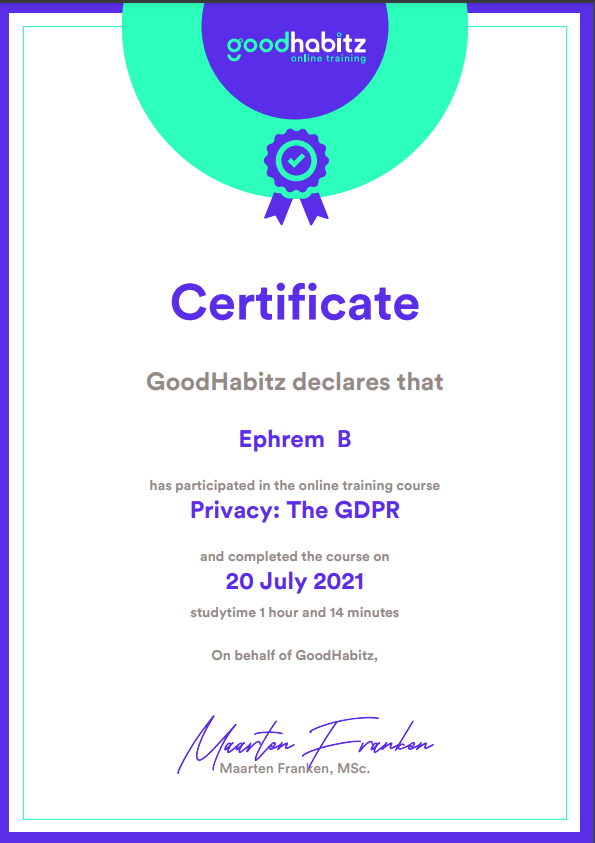 PRIVACY: The GDPR